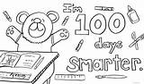 100 Coloring Days School Pages 100th Smarter Printables Sheets Worksheets Last Color Davemelillo Exclusive Sheet Celebration Clipart Clip Activities Printablee sketch template