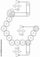 Coloring Gears Gear Challenge 110kb sketch template