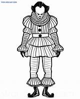 Pennywise Clown Coloring sketch template
