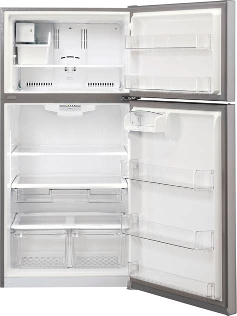 Best Buy Lg 20 2 Cu Ft Top Freezer Refrigerator Stainless Steel