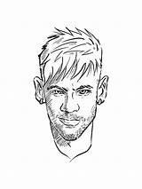Neymar sketch template