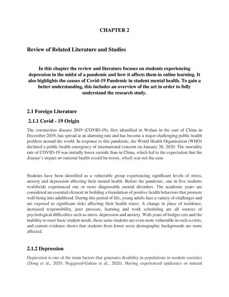 local  foreign literature group  chapter  review  related