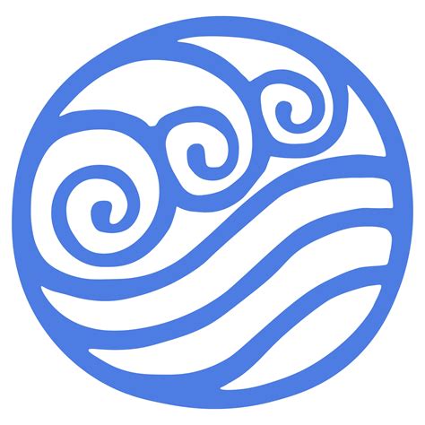 water tribe symbol colored digital  etsy