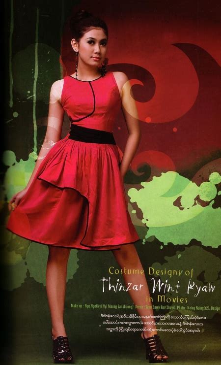 Thin Zar Wint Kyaw Myanmar Model Girls Colorful Fashion
