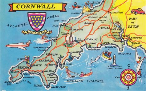 printable map  cornwall uk