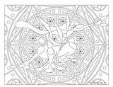 Greninja Windingpathsart Coloriage Mandala Mandalas Moltres Ausmalbilder Artículo sketch template