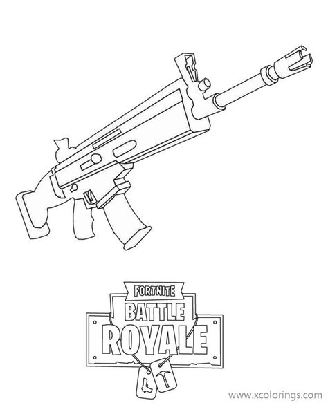 fortnite coloring pages drum gun coloring pages