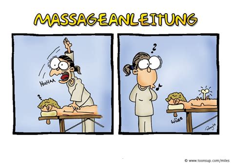 Cartoon Massageanleitung Toonsup