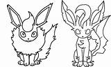 Coloring Flareon Pages Pokemon Leafeon Getdrawings sketch template