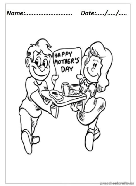 mothers day coloring pages  kindergarten preschool crafts