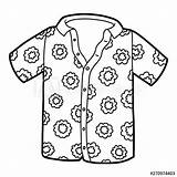 Hawaiian Shirt Coloring Pages Template Flower Floral Vector Pattern Illustration Plumeria Exotic Popular Book Sketch sketch template