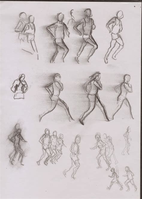 suburban sketches project   moving figure exercises