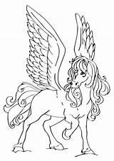 Pegasus Pegaso Ausmalbild Kostenlos Dibujosonline sketch template