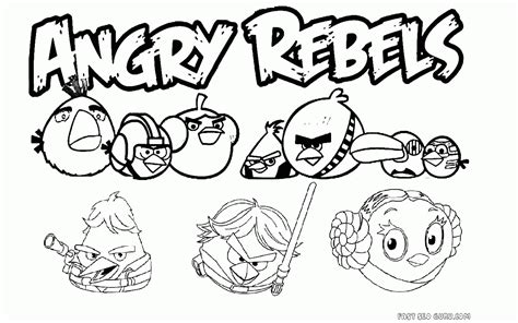 angry birds star wars  coloring pages