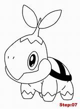 Turtwig sketch template