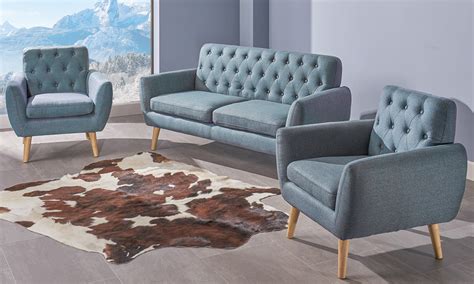 modern petite  piece fabric sofa set  aed     furniture