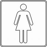 Outline Clipart Woman Person Sign Girl Bathroom Signs Female Restroom Clip Room Womens Symbol Cliparts Template Girls Printable Wonder Women sketch template