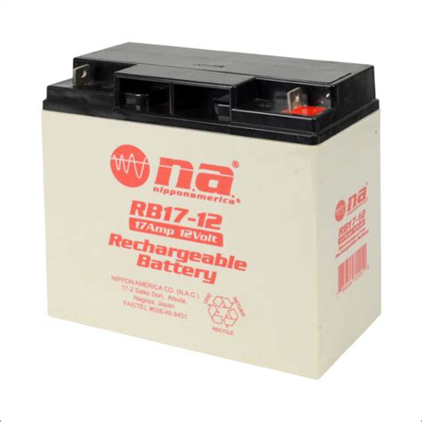 Nippon America Rechargeable Battery 12v 17a 12 Volts 17 Amp Rb17 12