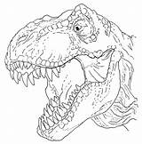 Rex Printable Tyrannosaurus Dinosaurs Land Drawings sketch template