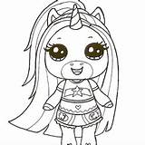 Poopsie Unicorn Coloring Pages Surprise Pepsi sketch template