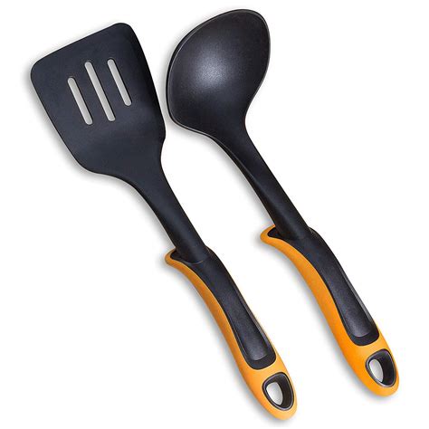 kitchen utensils   nylon slotted spoon  tpr handle