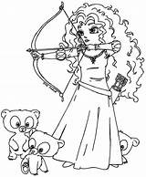 Merida Brave Coloring Pages Princess Disney Printable Kids Baby Colouring Frozen Color Girls Getcolorings Print Brothers Little Book Bestcoloringpagesforkids Getdrawings sketch template