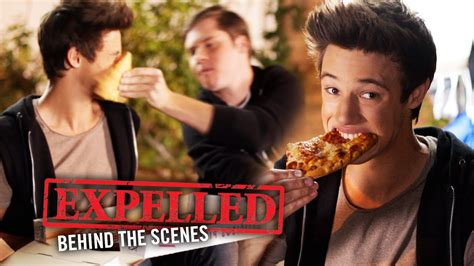 pizza slap with matt shively and cameron dallas expelled movie behind the scenes youtube