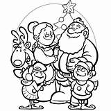 Colorare Natale Babbo Elfi Befana Disegno Pages Sheets sketch template