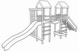 Playground Drawing Jungle Gym Coloring Slide Drawings Arundel Twin Climbing Frame Template Towers Sketch Getdrawings Swing Preschool Sketches Gif sketch template