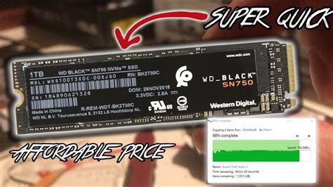 ssd pc upgrade wd black sn review  install youtube