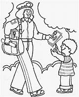 Community Helpers Coloring Pages sketch template