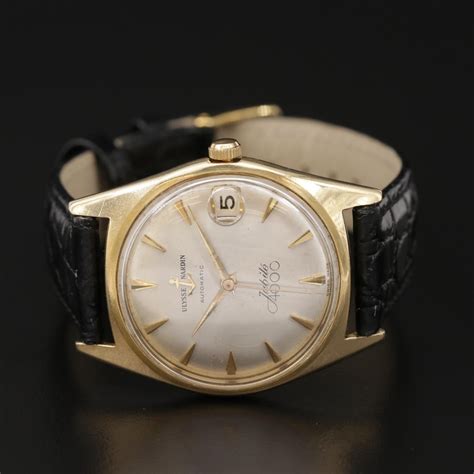 Vintage Ulysse Nardin Jubilé 4000 18k Gold Automatic Wristwatch Ebth