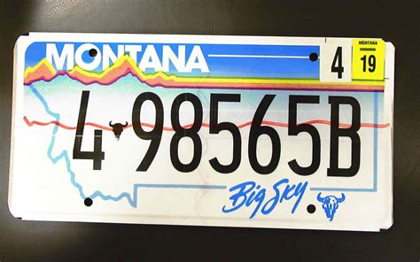 law seeks  reduce montanas license plate designs explore big sky