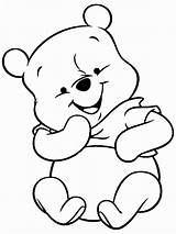 Pooh Winnie Coloring Pages Drawing Baby Poo Bear Colouring Line Disney Ausmalbild Color Sheets Cute Drawings Printable Kids Easy Bilder sketch template