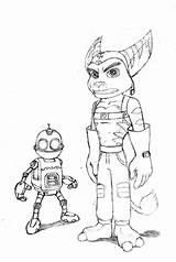 Clank Ratchet Coloring Pages Deviantart Drawings Styles F9db Img03 Ps2 Popular Coloringhome sketch template
