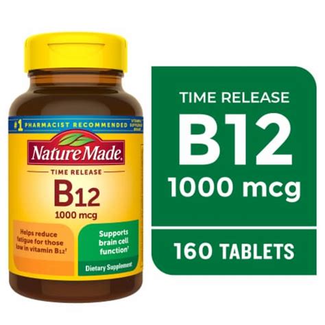 Nature Made® Vitamin B12 Timed Release Tablets 1000 Mcg 160 Ct Frys