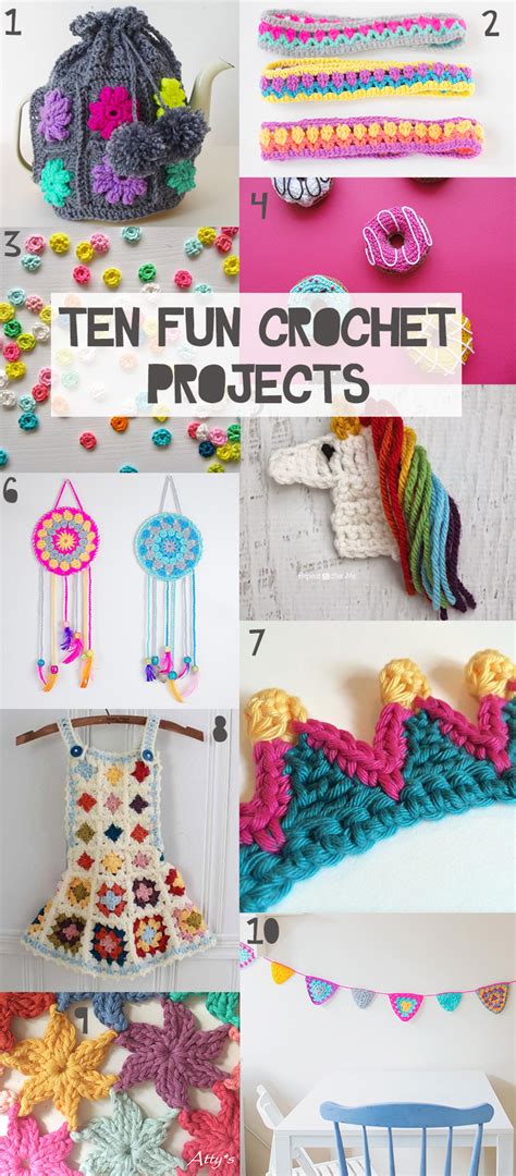 ten fun crochet projects great  beginners