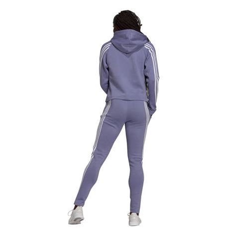 adidas performance fleece joggingpak violetwit wehkamp