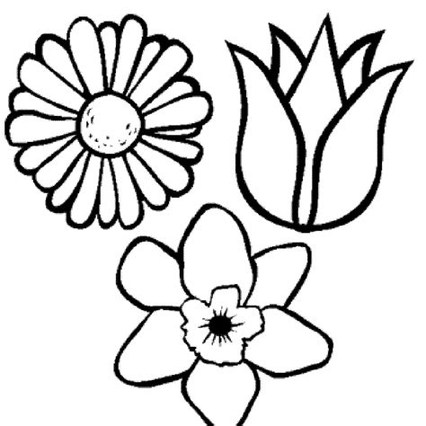 flower coloring pages spring kids colouring pages