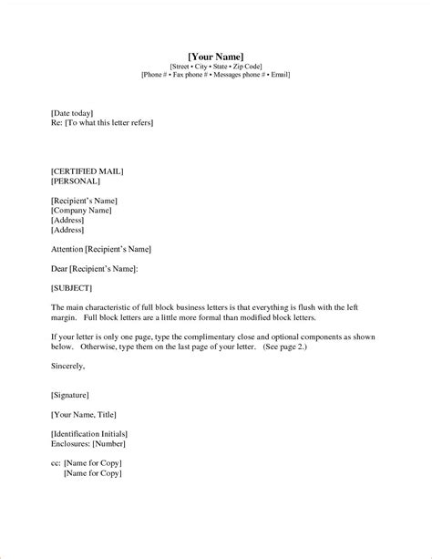 format  business letter  enclosure  cc business letter