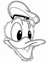 Coloring Donald Duck Pages Face Library Clipart Sketch Comments sketch template