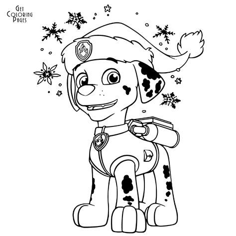 paw patrol christmas coloring pages  getcoloringscom