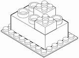 Lego Brick Bricks Drawing Building Getdrawings sketch template