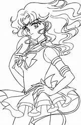 Sailor Neptune Colouring Pluto Colorin Printablecolouringpages sketch template