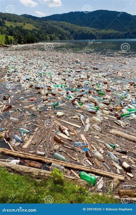 nature pollution stock image image  polluted lake