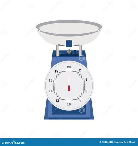 weighing scale analog cartoon illustration stock vector illustration  analogue device