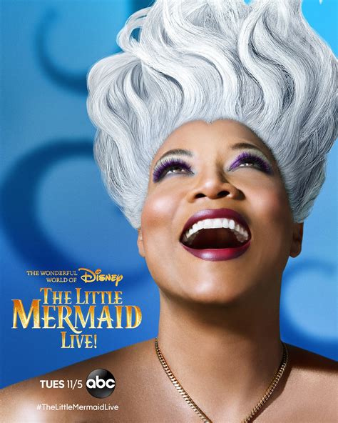 the little mermaid live 2019 character poster queen latifah as