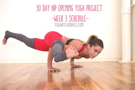 day yoga  tight hips week  yogabycandace