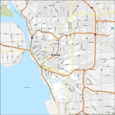 map  buffalo  york gis geography