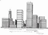 Cityscape Edificios Tlc Howstuffworks sketch template